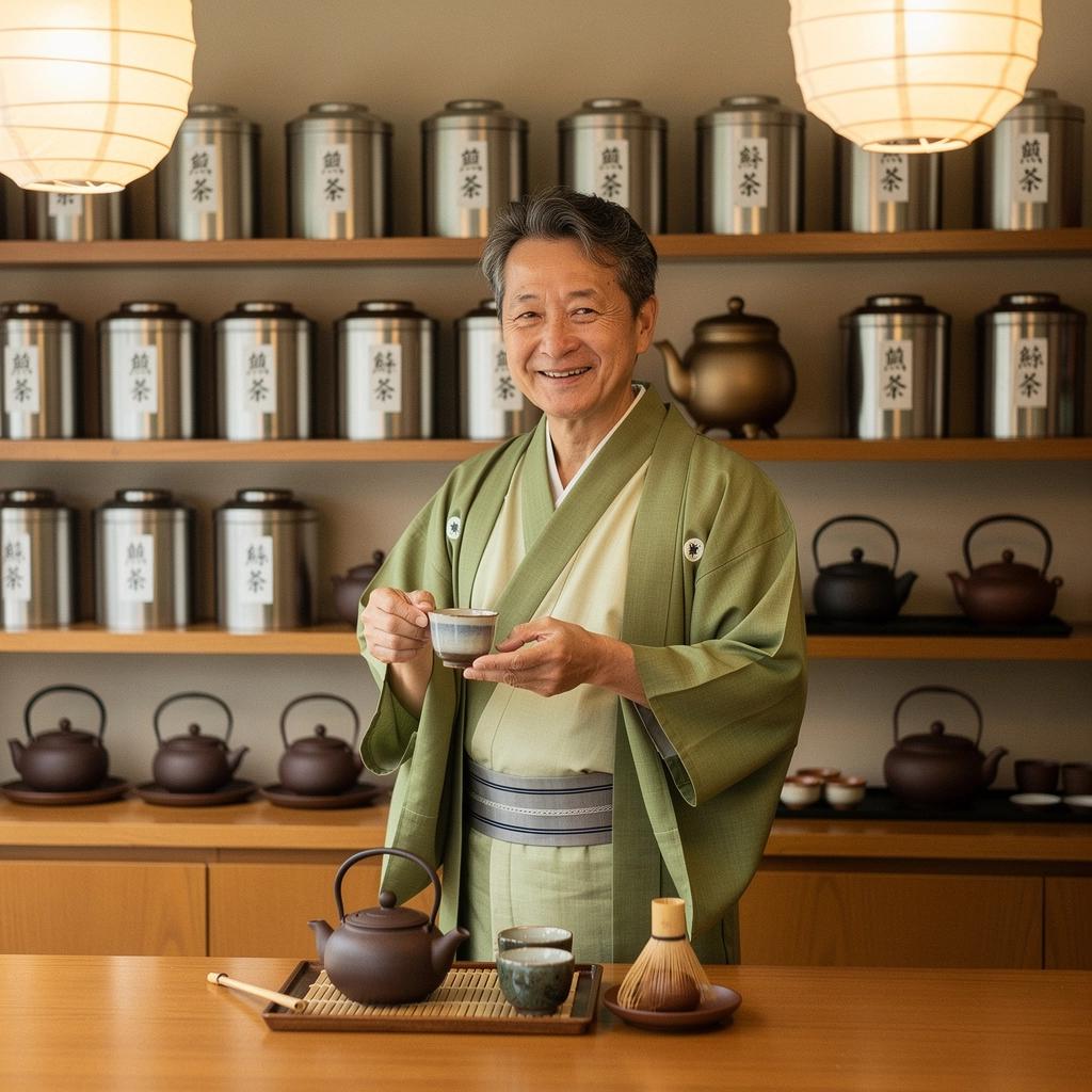 Infusion de thГ© vert Sencha dans une thГ©iГЁre traditionnelle japonaise.